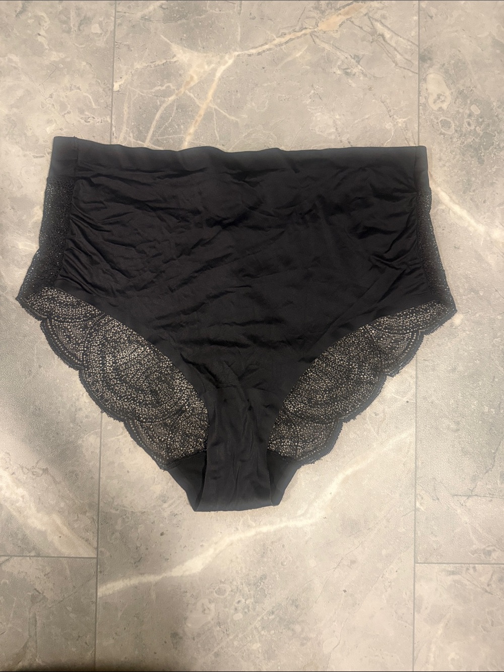 3 for $21. knix High-Waist Lace-Trim Briefs - Black